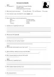 English Worksheet: The Hound of the Baskervilles trailer