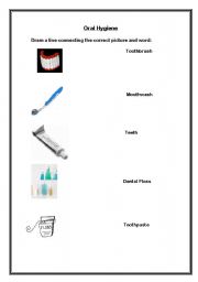 English Worksheet: Oral Hygiene