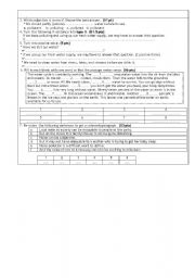 English Worksheet: water