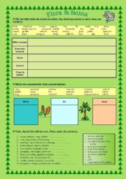 ANIMALS  vocabulary sheet