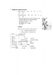 English worksheet: pronouns