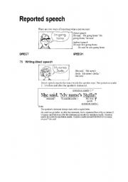 English Worksheet: reported speech-6 pages- grammar guide and worksheet