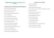 English Worksheet: English Speaking Countries in Questions and Puzzles