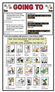 English Worksheet: GOING TO