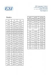 English Worksheet: Adjectives