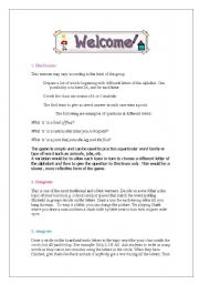 English Worksheet: Warmer Activity