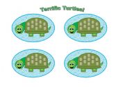 English Worksheet: Turtle Cards (Add your own text) Use them with my turtle gameboard.