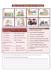 English Worksheet: SIMPLE PAST AFFIRMATIVE, NEGATIVE, INTERROGATIVE!