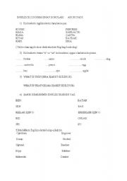 English Worksheet: 5.class exam