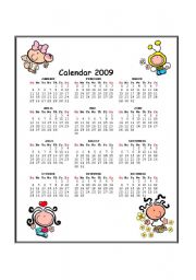 Calendar 2009