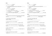 English worksheet: Exercises for real beginners - Verb BE