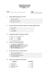 English Worksheet: Simple Present review
