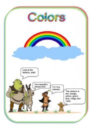 English Worksheet: Reviewing colors