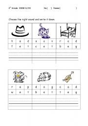 English Worksheet: phonics practice 1