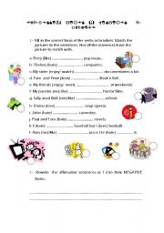 English Worksheet: EXPRESSING LIKES & DISLIKES