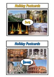 Holiday Postcards Pair Work 4/5