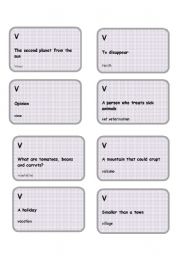 English Worksheet: Alphabet game -Letter V