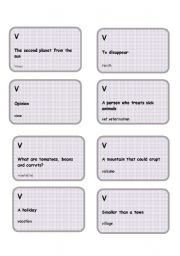 Alphabet game -Letter V