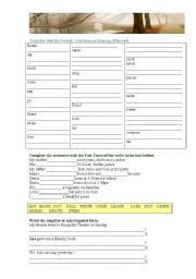 English Worksheet: Irregular verbs and their use in the Past Tense