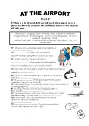 English Worksheet: At The Airport