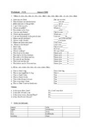 English Worksheet: personal pronouns