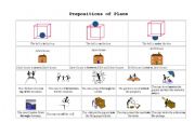 English Worksheet: Prepositions of place