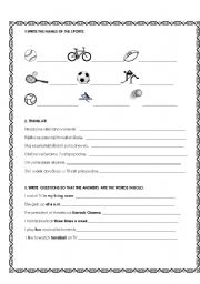 English worksheet: SPORT-ADVERBS