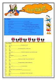 English Worksheet: Do or Make? Practice worksheet