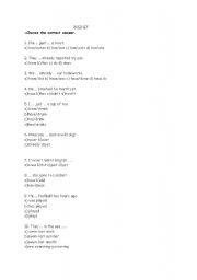 English Worksheet: perfect tense