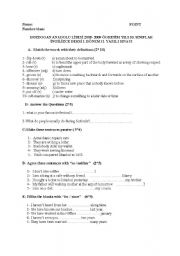 English Worksheet: 10th grade new bridge to success exam