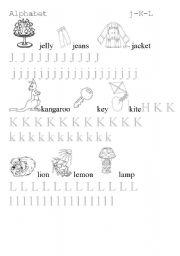 English Worksheet: alphabet 3