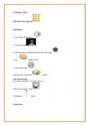 English worksheet: Cooking - Cupcakes