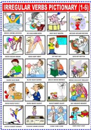 IRREGULAR VERBS PICTIONARY (1-6)