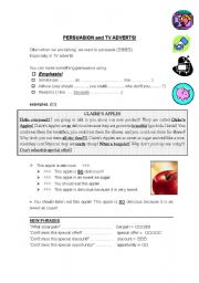 English Worksheet: TV Advert - Persuasion