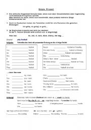 English Worksheet: simple present