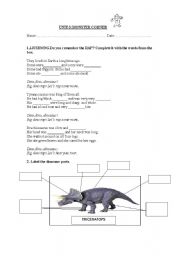 English worksheet: Animal Descriptions