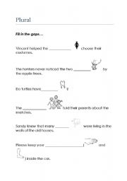 English worksheet: Plural