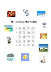 English worksheet: The Weather and the seasons