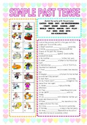 English Worksheet: Simple past tense