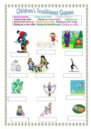 English Worksheet: CHILDRENS GAMES