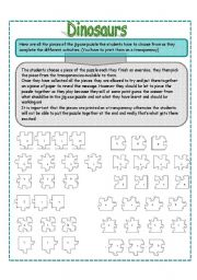 English Worksheet: DINOSAURS PART 5