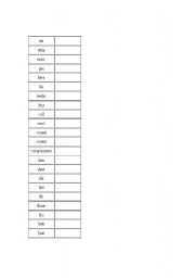 English worksheet: homophones