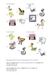 English worksheet: game- my own farm (Have got/Has got/  some/any)