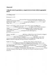 English Worksheet: Ideal homework ( present continious, present simple