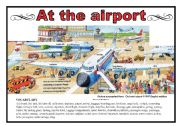 English Worksheet: At the airport (2 pages)