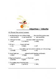 English Worksheet: Adjectives/Adverbs