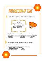 preposition of time