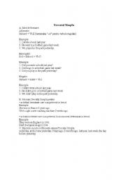 English Worksheet: past simple