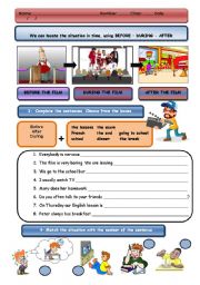 English Worksheet: Prepositions of time