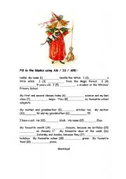 English Worksheet: Devilla the Witch